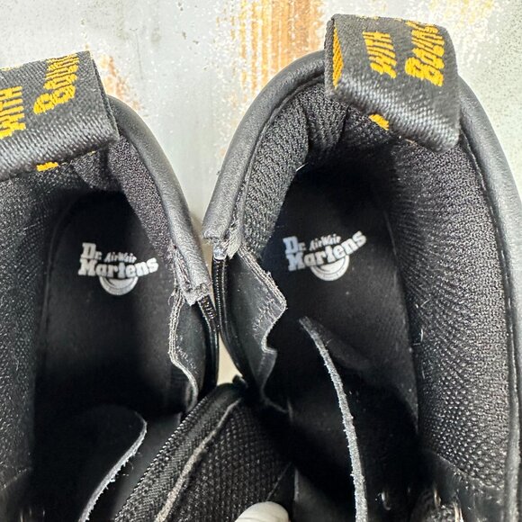 Dr. Martens 1460 J Patent Lamper Lace Up Boot Black Sz L5, M4 NWOB - Picture 11 of 15